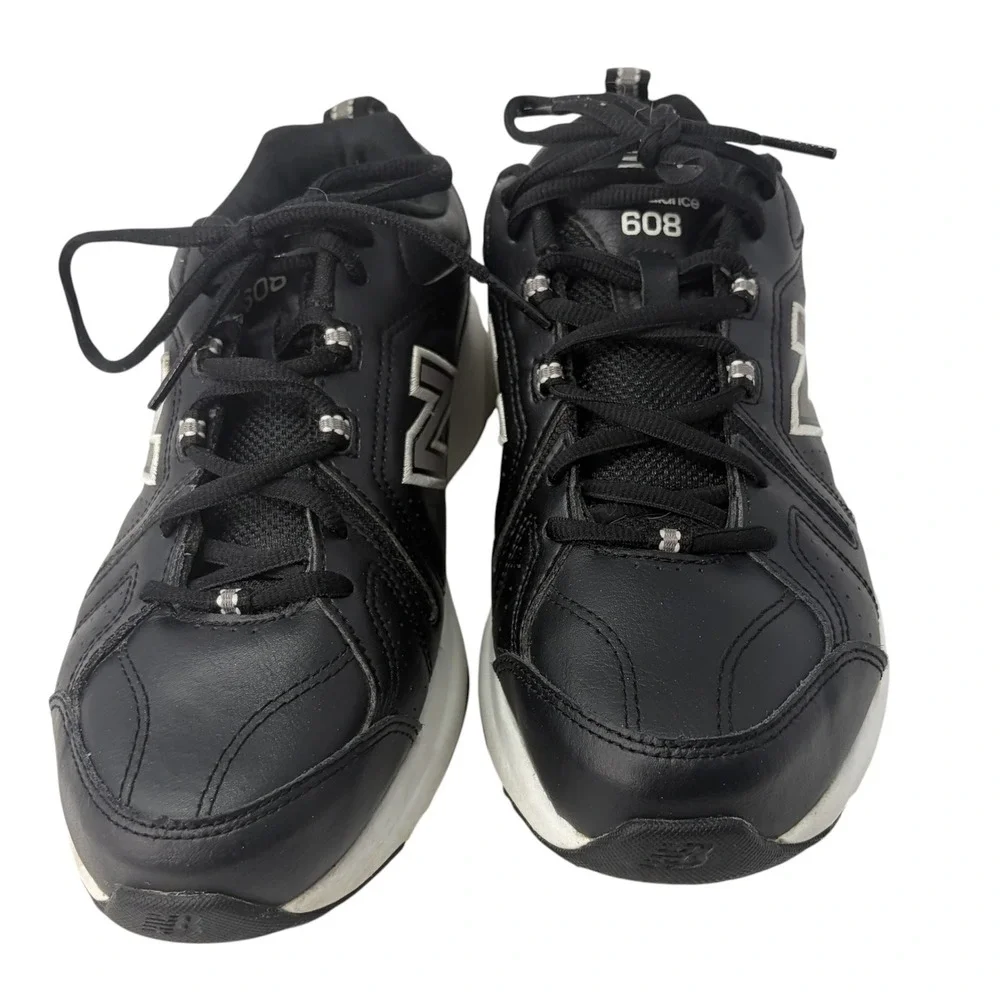 New Balance 608v5 MX608RB5 Mens 7 4E Extra Wide Black Leather Training Shoes